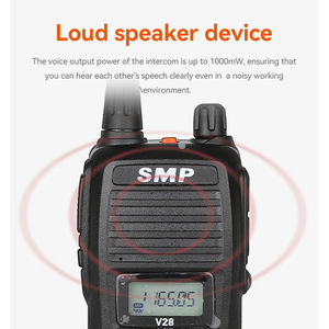 SMP V28 bidirezionale Radio ad alta potenza palmare radio FM a lungo raggio controllo vocale programmabile 128 canali intercom Walkie Talkie - Product Image 3