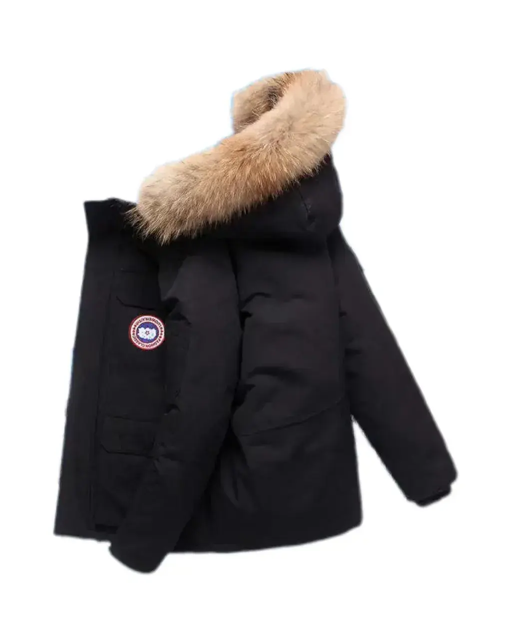 Veste en duvet d'oie personnalisée de style canadien pour hommes Veste d'hiver d'extérieur de qualité 1:1