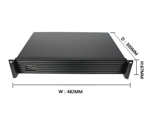 19 inç 1.5U rackmount IPC endüstriyel bilgisayar sunucu kasası kısa derinlik şasi - Product Image 5