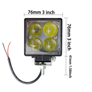 square 3 Inch <strong>12W</strong> Work <strong>Light</strong> 2*2 <strong>4</strong> Led Spot <strong>Light</strong> SUV DRL Fog Lamp 9V-30V - Product Image 5