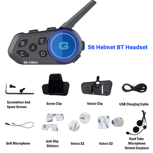 Auriculares impermeables para motocicleta con sistema de intercomunicación BT 5,1 y micrófono 2 en 1 para comunicación con casco - Product Image 6