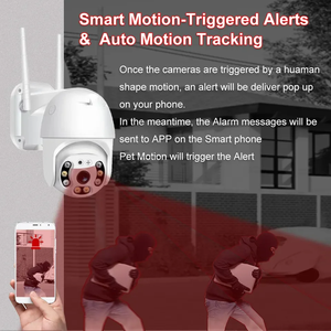 Sensor Cmos Ccd de baja potencia, red Wifi Ptz IP Cctv, detección de sonido Full Hd, cámara de vigilancia con tarjeta de memoria de detección de movimiento - Product Image 3