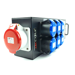 Rectangle Power Distribution 32A <strong>3</strong> <strong>Phase</strong> <strong>Input</strong> 6 Channels 16A Single <strong>Phase</strong> <strong>Output</strong> for Stage Events - Product Image 4