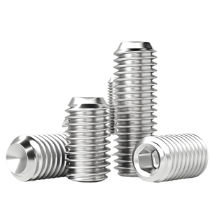 Asme Unc Unf 4 #-40 6 #-32 1/2-13 1/4-20 3/8-16不锈钢细齿六角套筒开槽平头无头固定螺钉 - Product Image 4