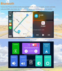 10.26 Inch IPS Smart Touch Screen Car Monitor Android Carplay GPS Safety Driving <strong>System</strong> Night Vision Backup Camera Truck Monitor - Product Image 6