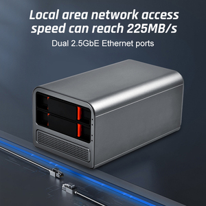 Carcasa en la nube de acceso de alto rendimiento Servidor de caja de almacenamiento Nas Dispositivo de almacenamiento en red conectado Nas de 2 bahías