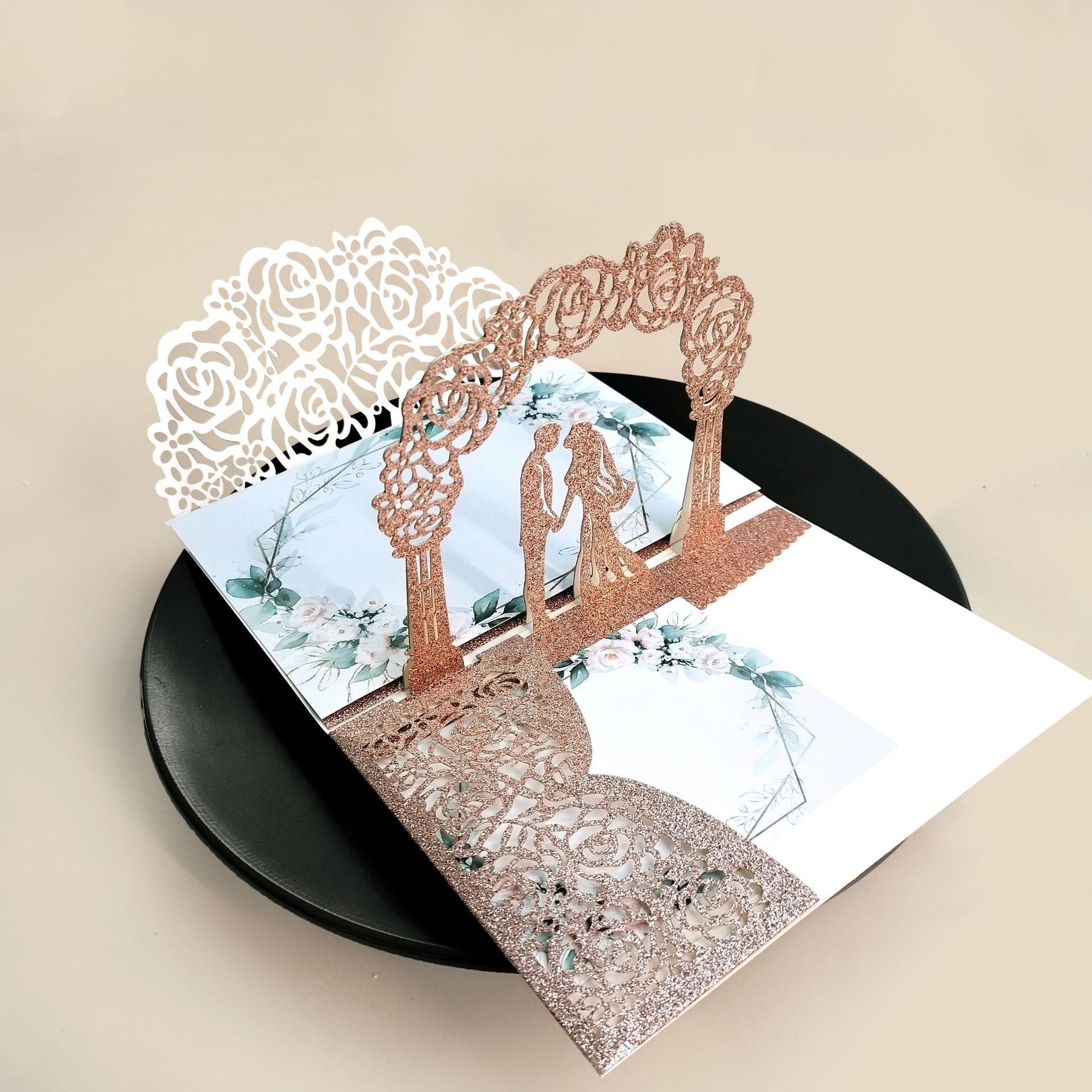 Style 5: Rose gold card + matching inner page