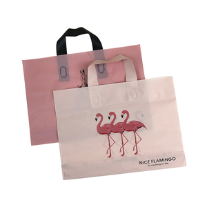 New Style Cheap HDPE/LDPE Plastic Takeout Bags with <strong>Soft</strong> <strong>Loop</strong> <strong>Handle</strong> Carrier Bags Biodegradable Poly Shopping Tote Bags - Product Image 4