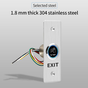 Contactless Infrared No Touch <strong>Exit</strong> <strong>Button</strong> <strong>IR</strong> Door Lock Release Switch Metal <strong>Button</strong> for Access Control System Outdoor Waterproof - Product Image 4