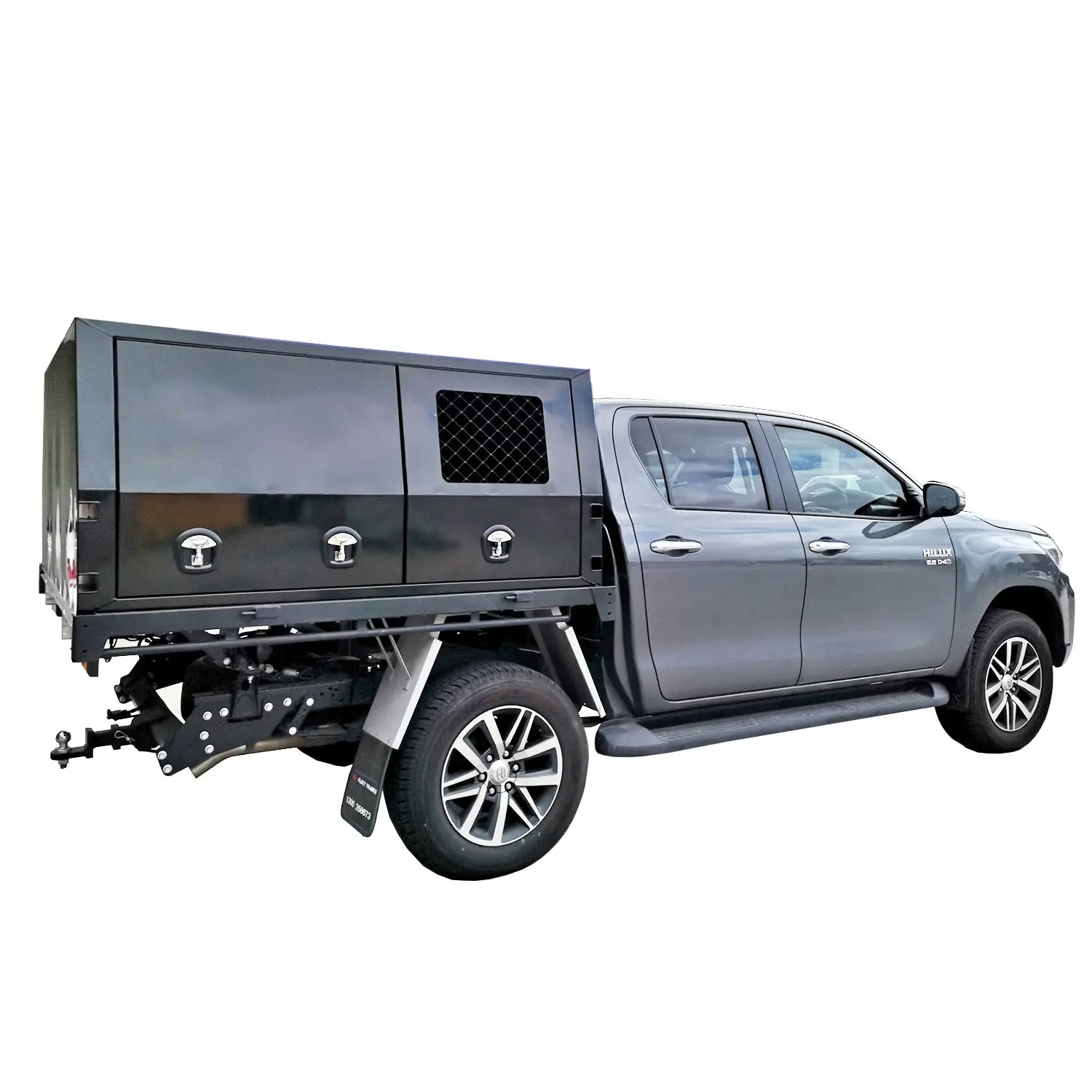 Hef Jack Up Zwart Gepoedercoat Legering Aluminium Dubbele Enkele Cabine Truck Ute Luifel Met Dog Box