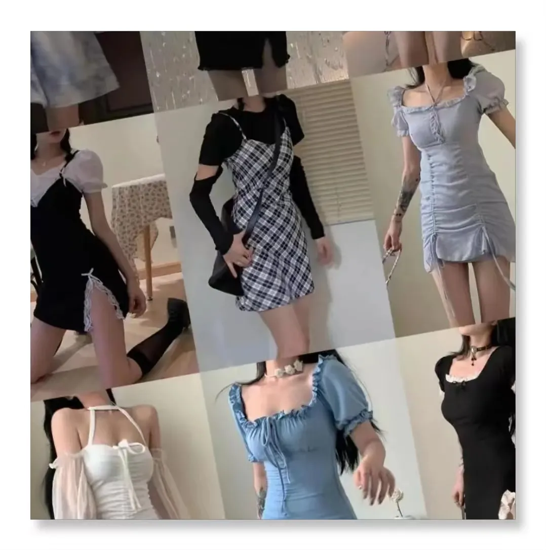नए मिश्रित गांठों के विक्रेता स्टॉक कपड़े उच्च गुणवत्ता वाले थोक थोक थोक महिला के कपड़े