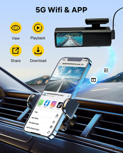 Cámara de salpicadero E-Too 4K frontal y trasera, cámara de doble lente 4K + 1080P, cámara de salpicadero de coche para vehículo, cámaras de seguimiento GPS, cámara de salpicadero de canal de doble lente - Product Image 4