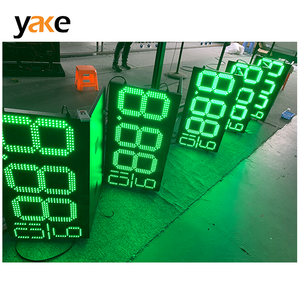 IP68Outdoor Bester Preis Yake LED Doppelseitige LED 88,88 4-stellige 7-Segment-LED-Tankstellenschild LED Benzin Preis Digital anzeige - Product Image 2