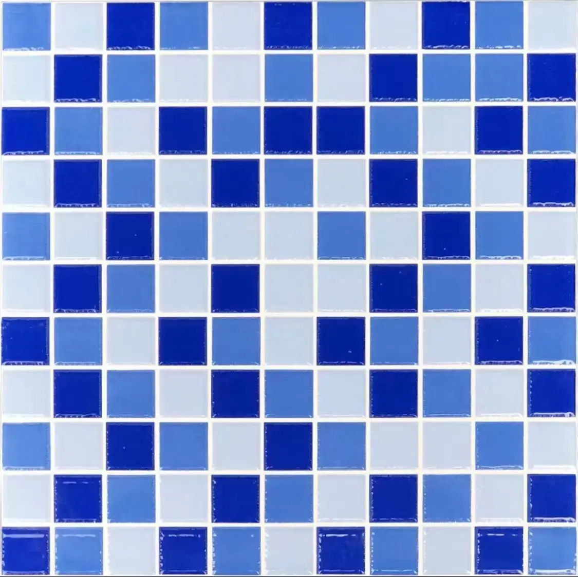 Azulejos de cerâmica de mosaico, cerâmica para piscina, banheira de água azul, lago, vaso sanitário, resistente ao desgaste