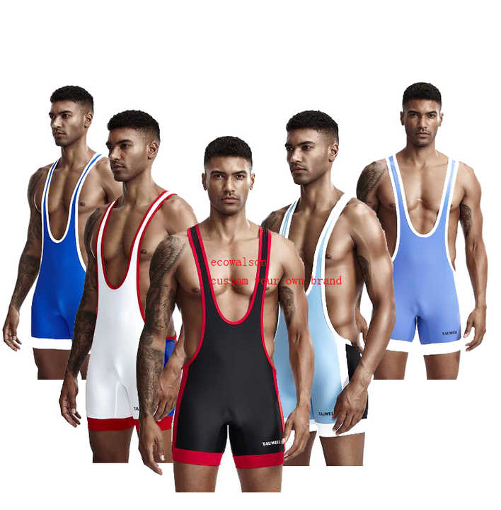 Camisetas interiores para hombre Body Delgado Shaper Wrestling Singlets Monos Ropa interior sexy Bodywear Deportes Culturismo Singlets Onesie
