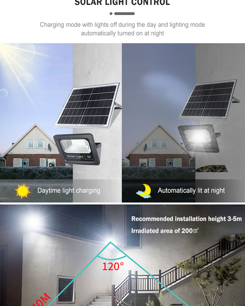 IP67 led Solar outdoor flood light 100 watt SMD 2835 stadium flood light 50w 200w led flood light for sports field