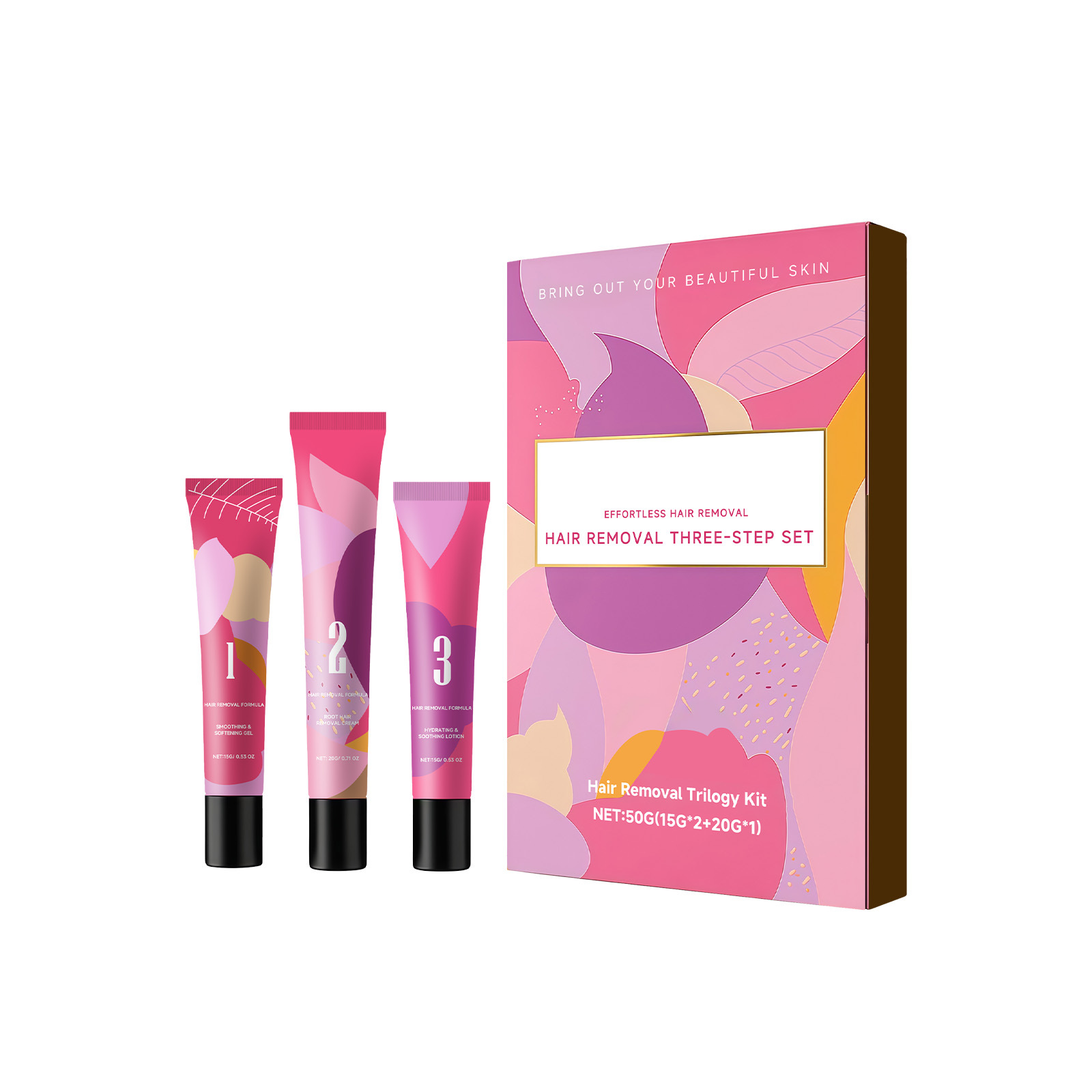 Gel + Hair removal cream + Lotion