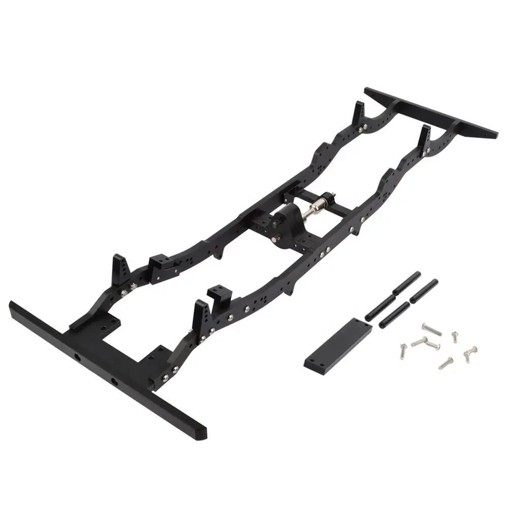 Chasis de aluminio para coche teledirigido, 313mm, base de rueda Gelande D110, chasis de cuerpo para 1/10 Axial Scx10 RC4WD D110