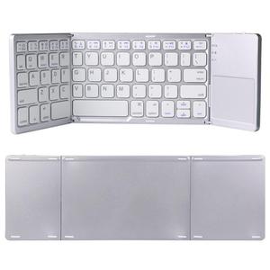 Miniteclado inalámbrico plegable con panel táctil para Windows, Android, iOS, tableta, PC, teléfono inteligente, Triple fábrica de China