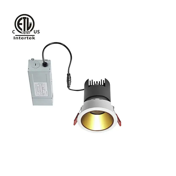 Aluminium Behuizing Cob Led Downlight 7W 15W 20W 30W 40W Anti Glare Verstelbare Led Downlight 110V-220V Wit Licht