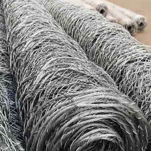 Rede de Proteção de Encostas Ativa Personalizada, Arame Galvanizado Torcido <span class=keywords><strong>Hexagonal</strong></span> de Alta Resistência, Rede Protetora Flexível Reforçada - Product Image 1