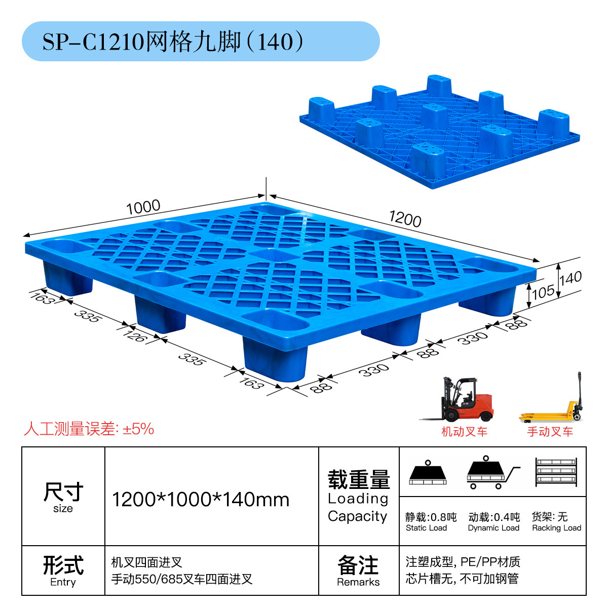 C1210 mesh nine-pin 1200*1000*140
