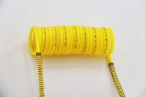 घुंघराले सर्पिल लचीला नायलॉन कुंडल अप ट्रेलर हटना एयर लाइन ट्रक एयर ब्रेक ट्रकों के लिए कुंडलित हवा लाइन नली - Product Image 5