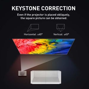 P11 מקרן נייד 2.4g/5g wifi bt dlp קישור עם 3d לוח מגע אנדרואיד אלחוטי 9.0 max 4k hd 2 + 32 מיני מקרן חכם