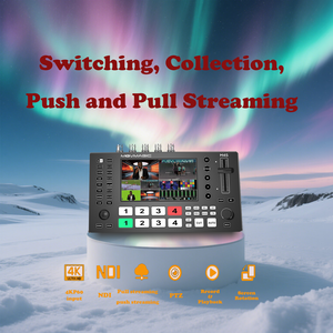 Conmutador de vídeo profesional de 5 canales con edición multicapa, cambio de orientación de pantalla y control de cámara PTZ multifuncional - Product Image 2