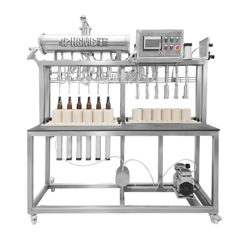 Machine de remplissage pour bouteilles de bière, en acier inoxydable, avec 6 têtes, 304g