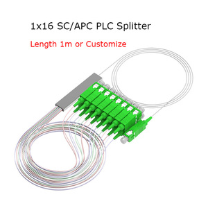 SC/APCコネクタ付き8 * 0.9mmPLCスプリッター光ファイバーFTTHネットワークPOE WiFi LCおよびUPCポリッシュネットワークおよびPoWに使用 - Product Image 5