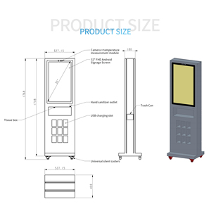 Ständer Affiliate-Programm Digital Signage Kiosk Hände desinfektion mittel Automatischer Seifensp ender Werbung Spieler - Product Image 5