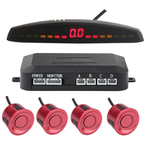 2021 Upgraded <strong>LED</strong> Colorful <strong>Display</strong> <strong>Car</strong> <strong>Reverse</strong> Backup Radar <strong>System</strong> with 4 Waterproof Black Parking <strong>Sensors</strong> Human Sound Warning - Product Image 6