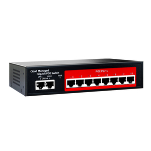Control remoto de distancia 120W interruptor gestionado en la nube 8 puertos PoE 1000Mbps DC48v salida - Product Image 6