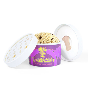 ZJPACK Factory Recyclable Biodegradable Paper <strong>Cups</strong> Ice Cream <strong>6</strong> <strong>Oz</strong> 8 <strong>Oz</strong> 12 <strong>Oz</strong> for Cold Food Kraft Paper <strong>Cup</strong> With Dome Lid - Product Image 5