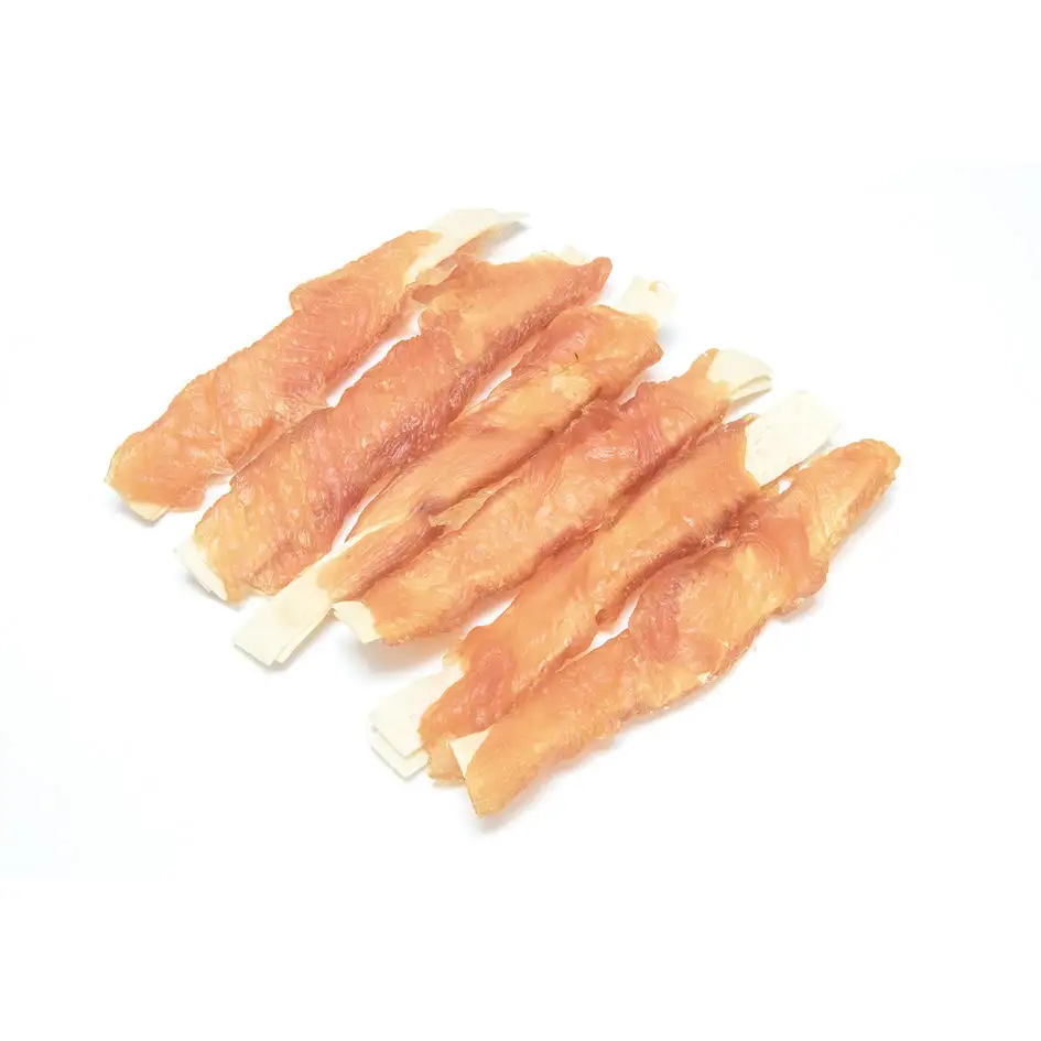 Organik süper Premium kalite kürklü gıda tavuk cips doğal İnsan sınıfı kurutulmuş tavuk göğsü fileto köpek davranır