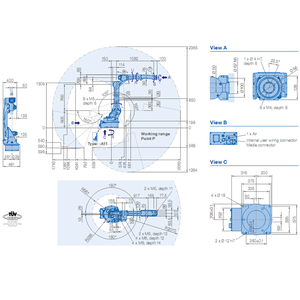 Robot industriale Yaskawa AR2010 macchina Robot saldatura con 6 assi per telaio - Product Image 4