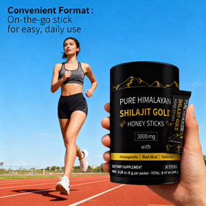 Himalaya แท่งน้ำผึ้ง shilajit สำหรับผู้ใหญ่เครื่องดื่มซูเปอร์ฟู้ดฉลากโลโก้แบบกำหนดเอง - Product Image 2