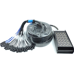 24-way đa lõi pháo XLR Hộp nối/Hub Studio ghi âm 1080P sân khấu tín hiệu cáp Micro âm thanh Ổ cắm loa - Product Image 4