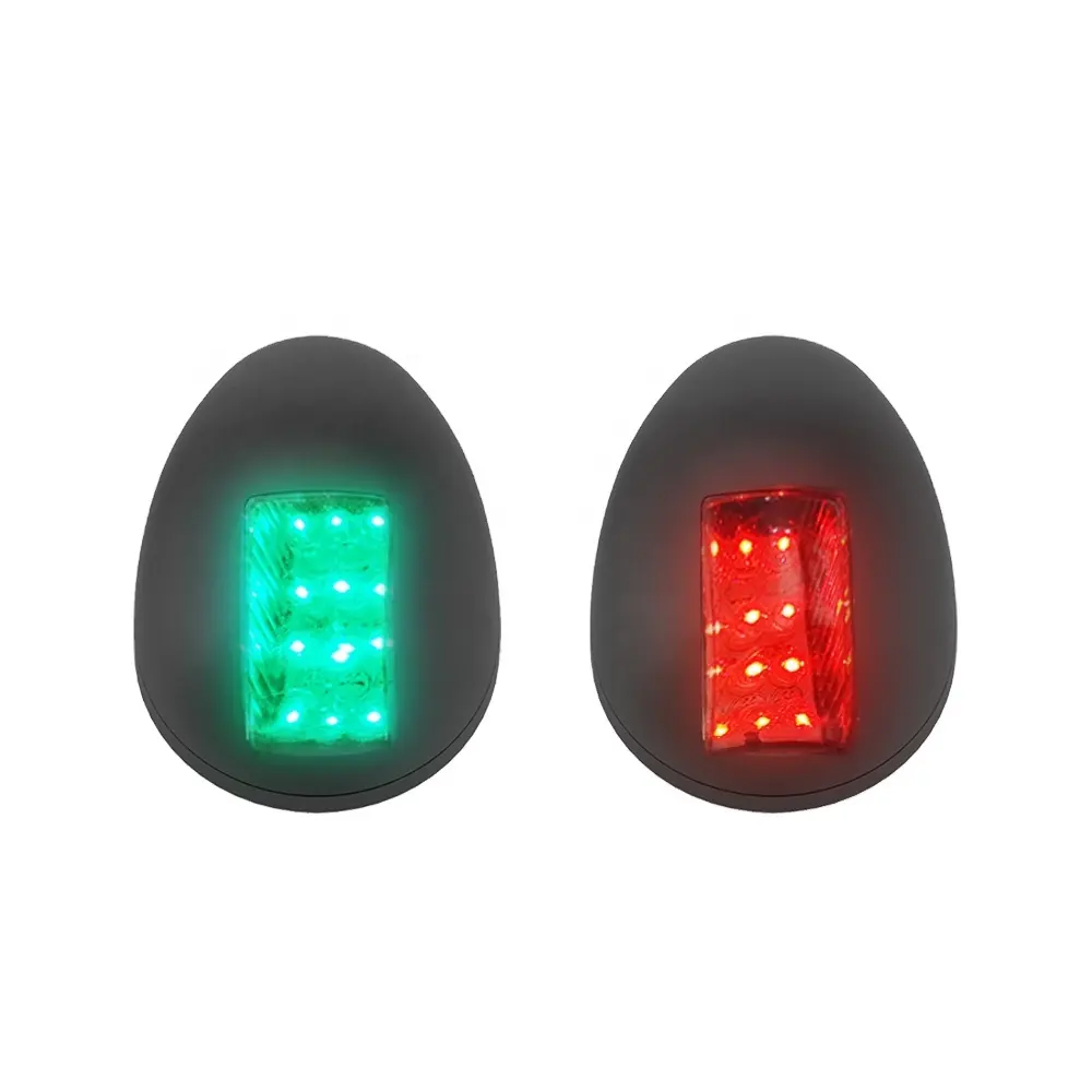 ANHEART 12V signal étanche rouge et vert feu d'avertissement marin led feux de navigation bateau pour bateau yacht voilier