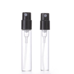 Custom clear Mini Atomizer 1ml 1.5ml 1.8ml 2ml <strong>2.5</strong> ml Transparent Empty Travel Sample Packing Glass <strong>Perfume</strong> Bottles Vial - Product Image 1