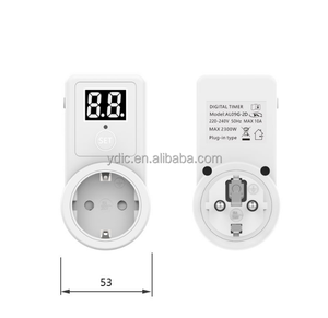 Presa intelligente Europeo-stile timer, conto alla rovescia on e off, 2-digit display AL09G-2D - Product Image 1