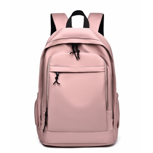 Gute Qualität Wasserdichter Rucksack Letter Pattern Organizer Rucksack Designs für Frauen mit Außen rahmen Reiß verschluss Polyester