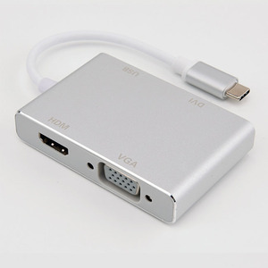 Adaptador de concentrador 4 en 1 tipo C de 3,1 a HDMl AV DVI VGA - Product Image 1