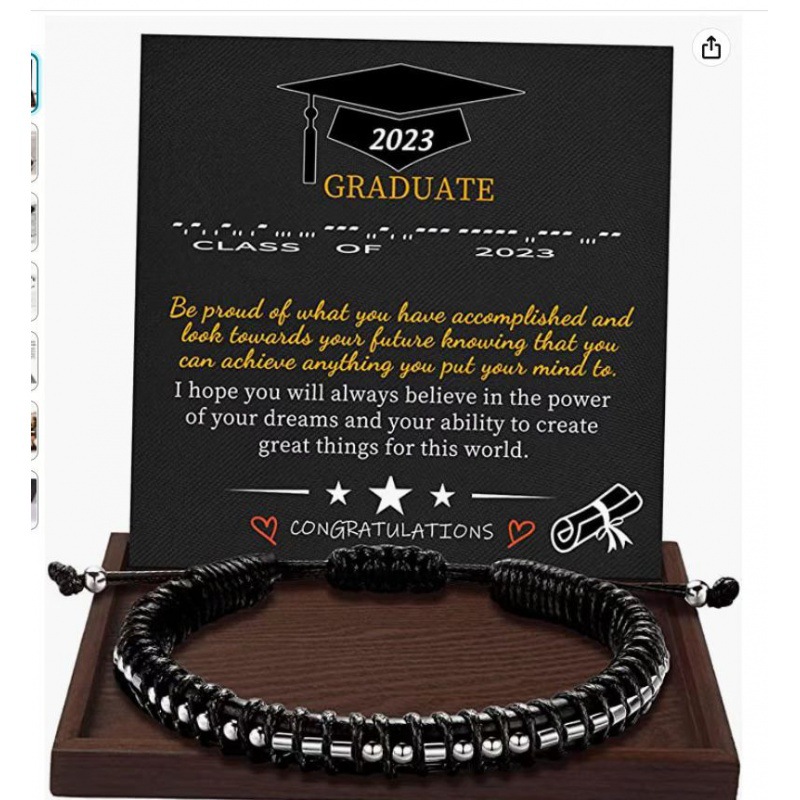 Bracelet + carte de fin d'études