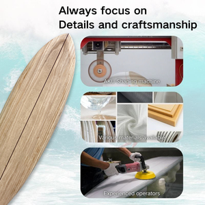 Lichtgewicht Houten Surfplank | Eps Foam Core Met Glasvezel Epoxy Coating | Hoogwaardige Vis Surfplank Voor Volwassenen - Product Image 4