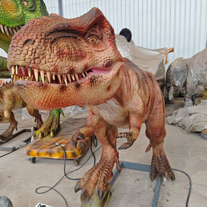 Parque de diversión simulado T Rex estatua realista tamaño completo Tyrannosaurus Rex Animatronics dinosaurio para exhibición