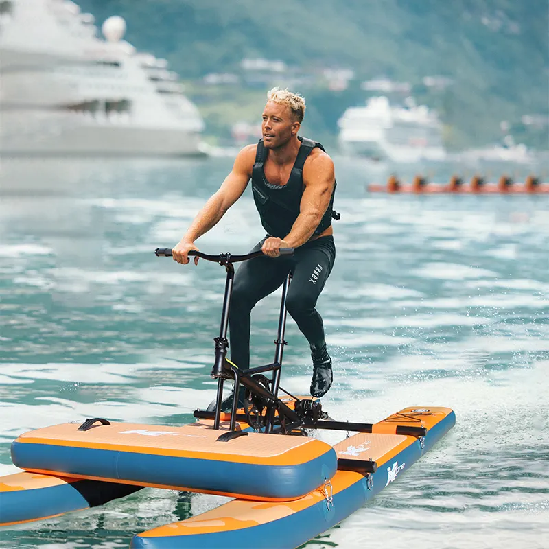 Hochwertige Meerwasser schwimmende im Freien aufblasbare schwimmende See fahrrad Wasser fahrräder Fahrrad preise