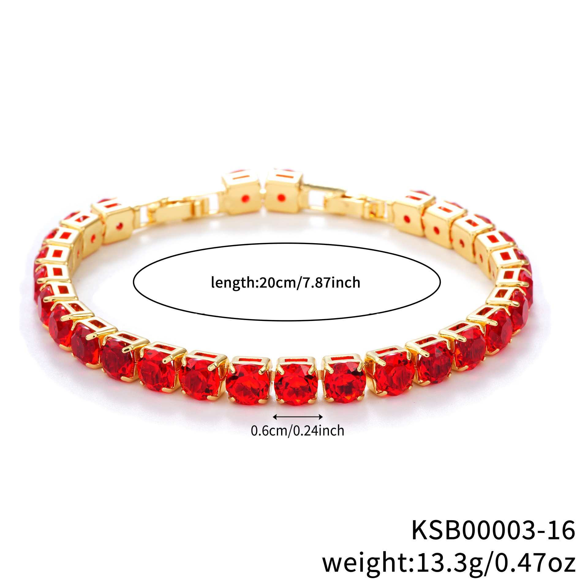 diamant rouge doré-60 rond multi-section-172