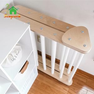 Montessori piklers trẻ em trong nhà bằng gỗ rừng phòng tập thể dục thiết lập cầu vồng cầu và tam giác leo khung cho trẻ em sân chơi - Product Image 6